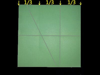 Paper in thirds