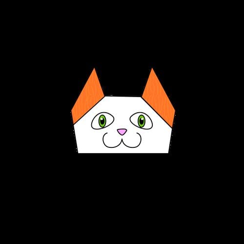 Origami Cat Face