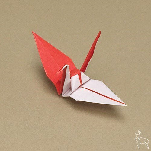 Red-and-White Crane