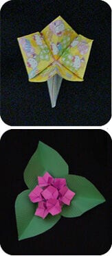 How to Fold a Simple Origami Flower