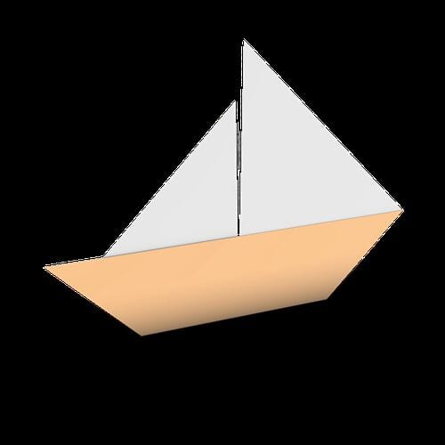 How to Fold an Origami Sailboat