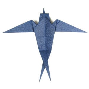 Traditional Origami Swallow
