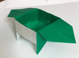 How to Fold an Origami Candy Box with Legs