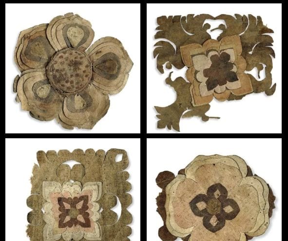 Tang-dynasty paper flower